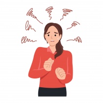 young-anxious-worried-woman-girl-teenager-charater-looking-stressed-and-nervous-flat-illustration-isolated-on-white-background-vector